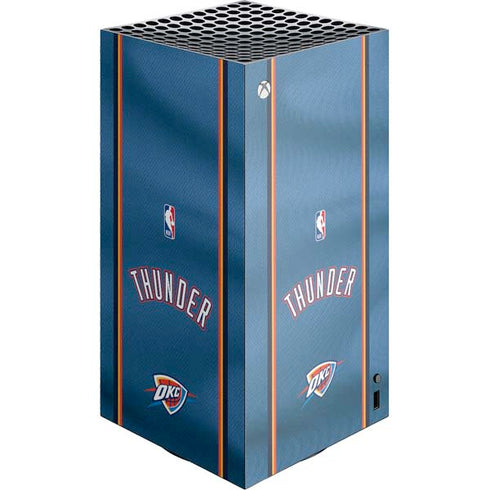 NBA Oklahoma City Thunder Jersey XBox Series X Digital Edition Console Skin